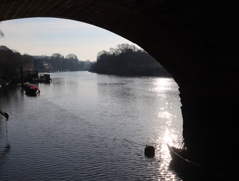 Winter joy Richmond sun on river