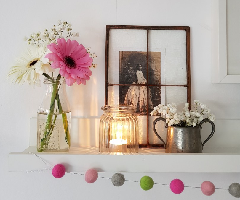 Winter joy light a candle