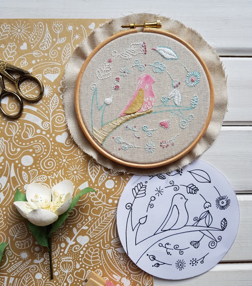Winter doodle and embroidery