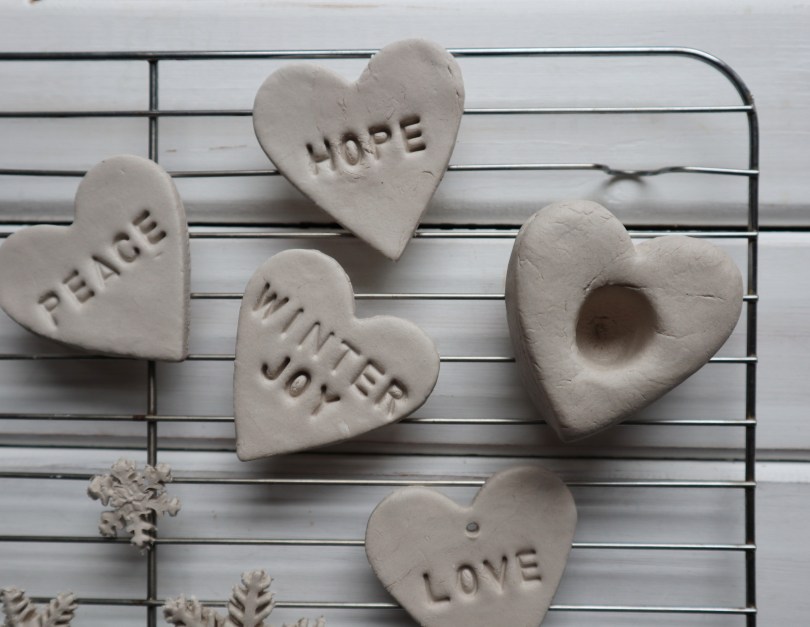 Clay candle holder drying