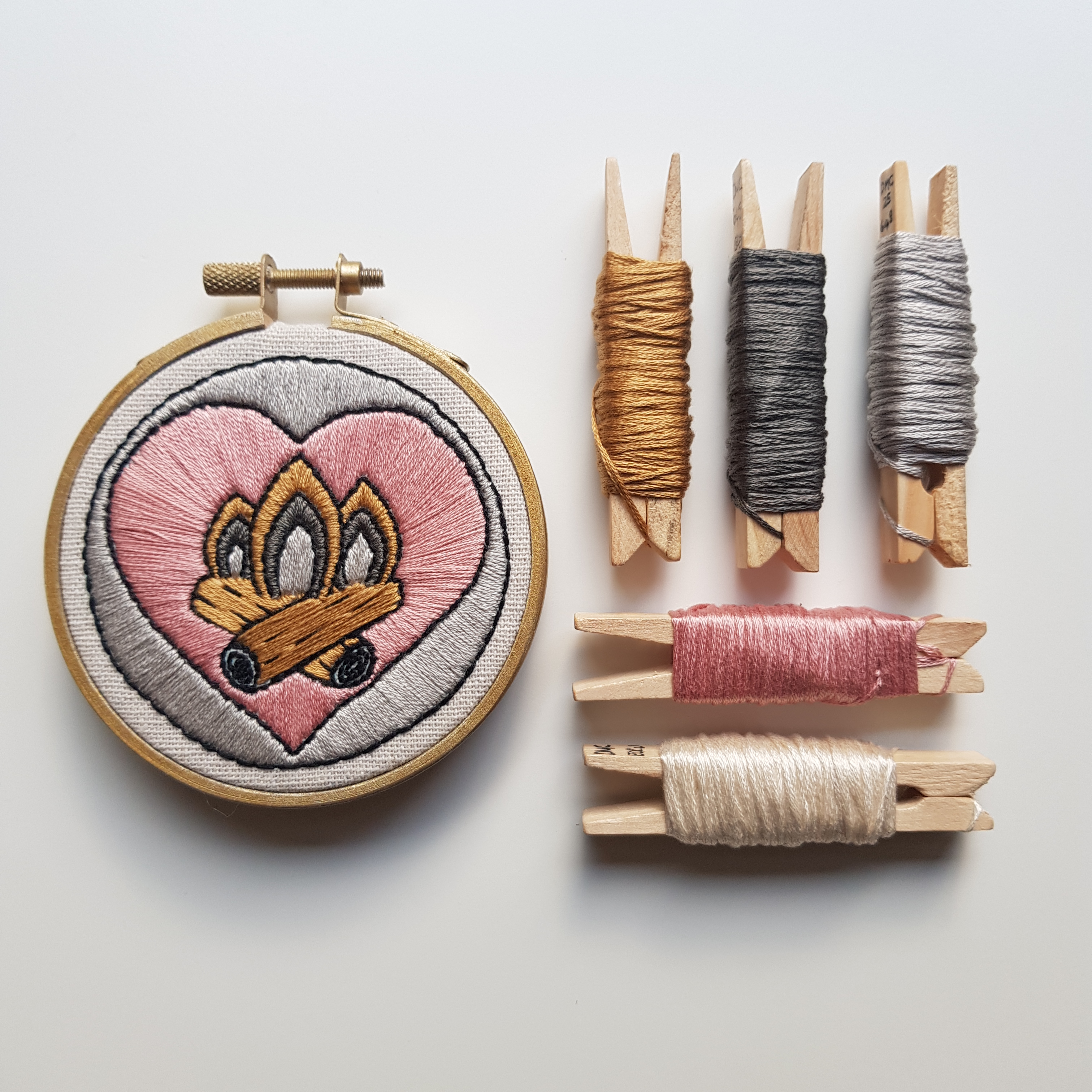 Fire in My Heart Hoop Complete 2